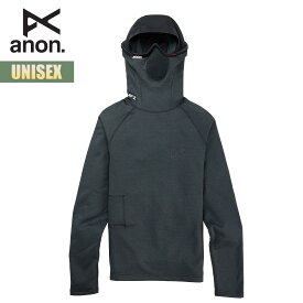 アノン MFI ベースレイヤー 23-24 Anon MFI ミッドウェイト ロングスリーブ バラクラバ W24JP-237671 MFI® MIDWEIGHT LONG SLEEVE BALACLAVA スノーボードウェア ファーストレイヤー インナーウェア ブラック 2023-2024 正規品