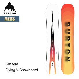 バートン スノーボード 板 メンズ 23-24 Burton カスタム フライングV W24JP-107071 Mens Custom Flying V Snowboard 150 154 156 158 ディレクショナルシェイプ オールマウンテン オールラウンド スノーボードギア 2023-2024 正規品