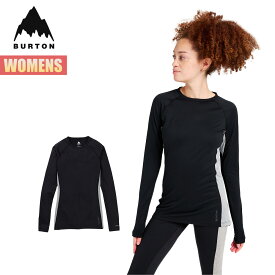 バートン ベースレイヤー レディース トップス 23-24 Burton ウィメンズ ミッドウェイト エックス クルー W24JP-221951 Womens Midweight X Base Layer Crew スノーボードウェア ファーストレイヤー インナーウェア 2023-2024 正規品