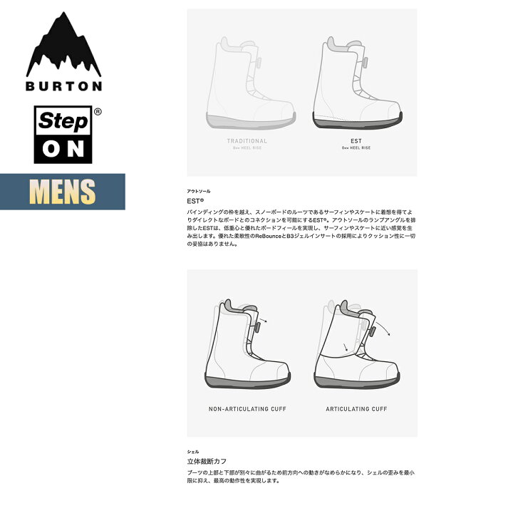 楽天市場】バートン ステップオン ブーツ メンズ 24-25 Burton スワス 