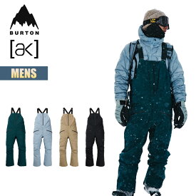 【お買い物マラソンP5倍】バートン スノーボードウェア メンズ ビブパンツ 24-25 Burton [ak] ゴアテックス 3レイヤー フリーバード ストレッチ W25JP-100241 Mens [ak] GORE-TEX 3L Freebird Stretch Bib Pant スノーボードパンツ ハイトップパンツ 2024-2025 正規品