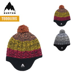 【超ポイントバック祭P10倍】バートン ビーニー ニット帽 キッズ 25-26 Burton トドラー フリースライナー イヤーフラップ W26JP-234631 Toddlers Fleece-Lined Earflap Beanie 子供 こども 幼児 ポンポン 折り返し イヤーフリップ フリース 防寒 2025-2026 正規品
