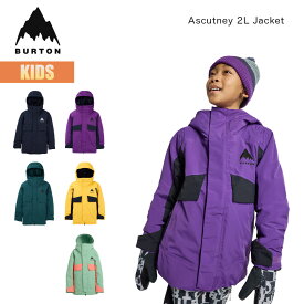 バートン スノーボードウェア キッズ ジャケット 25-26 Burton アスカトニー 2レイヤー W26JP-243121 Kids' Burton Ascutney 2-Layer Jacket スノーボードジャケット スノーウェア スノボ 子供 ユース 120 130 140 150 160 2025-2026 正規品