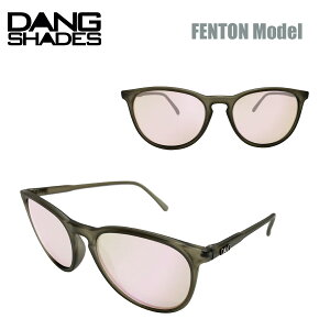 �T���O���X �_���E�V�F�C�f�B�[�Y �t�F���g�� DANG SHADES FENTON Matte Clear Gray x Rose Mirror Polarized ���E���h�^ �t������ �Ό������Y ���j�Z�b�N�X �P�[�X�t �����Y ���f�B�[�X �O���[�t���[�� ���[