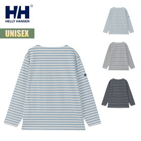 ヘリーハンセン 長袖 Tシャツ ロングスリーブ HH マリンボーダーティー HELLY HANSEN L/S HH Marine Border Tee メンズ レディース バスクシャツ ボートネック 抗菌防臭 UVケア 紫外線カット HH32416 定番 正規品