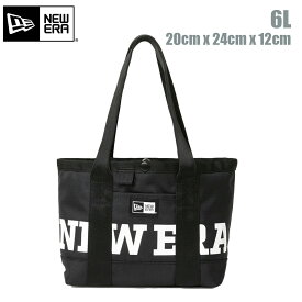 【楽天スーパーセール対象商品】ニューエラ トートバッグ ミニ 6L NEW ERA Tote Bag Mini ワードマークロゴ ブラック × ホワイト ミニトートバッグ 小型 サブバッグ ジムバッグ ゴルフ スポーツ ユニセックス カジュアル シンプル 黒 13517848 定番 正規品