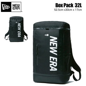 【お買い物マラソンP10倍】ニューエラ リュック ボックスパック NEW ERA Box Pack 32L ボックス型 プリントロゴ ブラック ホワイト バックパック 通勤 通学 アウトドア PC収納 ブラック 黒 ユニセックス デイパック カジュアル 13529453 定番 正規品