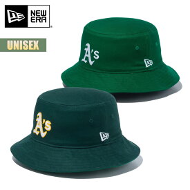 ニューエラ ハット 帽子 NEW ERA バケット01 リバーシブル MLB Reversible Hat オークランド・アスレチックス バケットハット ユニセックス カジュアル ストリート バケハ メジャーリーグ 野球 A's グリーン 14109577 2024 春夏 SS 正規品