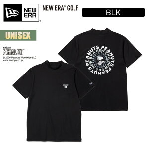 �j���[�G�� �S���t ���� �~�b�h�l�b�N T�V���c NEW ERA GOLF S/S Mid Neck T-shirt Vintage PEANUTS Circle Logo ���B���e�[�W �s�[�i�b�c �T�[�N�����S ���j�Z�b�N�X �X�k�[�s�[ ���̎q �z������ UV�J�b�g �R�� 