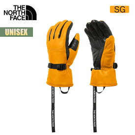 【お買い物マラソンP10倍】ノースフェイス グローブ 手袋 ユニセックス ウォールライドFLグローブ THE NORTH FACE Wallride FL Glove スノーボード スキー フリース 防寒 防水 スマホ操作 皮革 ブラック イエロー ブラウン リーシュコード NN62328 2023 秋冬 正規品