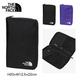 【お買い物マラソンP10倍】ノースフェイス シャトルトラベルオーガナイザー THE NORTH FACE Shuttle Travel Organizer トラベルポーチ パスポートケース 収納 ナイロン シンプル 旅行 小物入れ 薄型 パープル ブラック ユニセックス NM82338 2024 春夏 SS 正規品