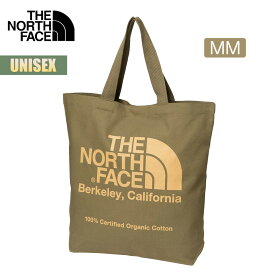 ノースフェイス トートバッグ オーガニックコットントート THE NORTH FACE ハンドバッグ 手提げ ユニセックス かばん BAG アウトドア キャンプ 通学 中型 ナチュラル シンプル GOTS認証 NM82385 2024 春夏 SS 正規品