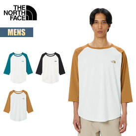 ノースフェイス 7分丈Tシャツ クォータースリーブベースボールティー THE NORTH FACE 3/4 SL Baseball Tee メンズ ラグランスリーブ ストレッチ ワンポイント UVカット 紫外線対策 抗菌 防臭シンプル NT32476 2024 春夏 SS 正規品