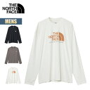 【お買い物マラソンP5倍】ノースフェイス ロンT ロングスリーブウォータースムースティー THE NORTH FACE L/S Water Smooth Tee メンズ 長袖 Tシャツ カットソー トップス シンプル カジュアル 紫外線対策 ブラック ホワイト グレー NT12432 2025 春夏 SS 正規品