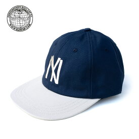 Cooperstown Ball Cap キャップ 帽子 クーパーズタウンボールキャップ ロゴ キャップ Logo Cap コットン 6パネル シンプル カジュアル 刺繍ロゴ サイズ調整 ビンテージ アメリカ製 ネイビー ホワイト NY 2023 正規品