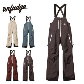 アンファッジ スノーボードウェア unfudge SMOKE BIB PANTS スモーク ビブパンツ メンズ レディース スノーボードパンツ スノーウェア オーバーオール 東レ製3レイヤー スノボ スキー 雪山 24-25モデル 2024-2025 9月下旬入荷予定