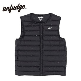 【2月15日限定P10倍】アンファッジ ダウンベスト unfudge UN3610 Pocketable Down Vest セカンドレイヤー メンズ レディース スノーボード レイヤリング アンダーウェア ポケッタブル 収納 バックカントリー 雪山 24-25モデル 正規品