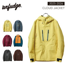 アンファッジ スノーボードウェア クラウドジャケット unfudge CLOUD JACKET スリムフィット メンズ レディース スノーボードジャケット 東レ製3レイヤー バックカントリー スノボ スキー 25-26モデル 正規品