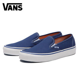 【楽天スーパーセール対象商品】バンズ スリッポン スニーカー VANS ヴァンズ 48デッキDX SLIP-ON 48 Deck DX スケーター 紐なし シューズ 靴 ネイビー NAVY シンプル カジュアル VN0005UPIGV 2023 春夏 正規品