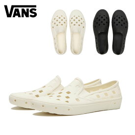 【お買い物マラソンP10倍】バンズ スリッポン トレクスリッポン VANS ヴァンズ Slip-On Trk 通気 排水 チェッカーボード クッション アウトドア キャンプ ビーチ サーフ 軽量 カジュアル ストリート ブラック ホワイトVN0A5HF8 2023 春夏 SS 正規品