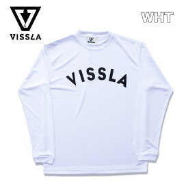 ヴィスラ ラッシュガード メンズ VISSLA Standard1 LS Hybrid Tee Tシャツ 長袖 UVカット 日焼け予防 紫外線対策 プルオーバー サーフ サーフィン アウトドア 海 ビーチ 水着 ビスラ ホワイト ブラック グレー 2023 春夏 SS 正規品