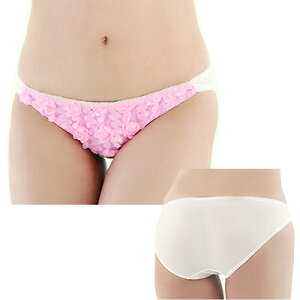 フルバック ショーツ レディース デザインショーツ 白 ホワイト フルバックショーツ 女性用 下着 薔薇の花園ショーツ 5C0271PI