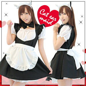 コスプレ ハロウィン コスチューム メイド メイド服 コスチューム ウェイトレス 帽子 メイドコス