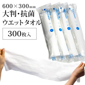 ボディタオル ハンドタオル 使い捨て おしぼり タオル ボディ ウエットタオル VBケア 消臭 防臭 Body Towel B60 300本入り クリア 透明 個包装