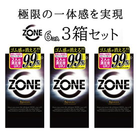 コンドーム ZONE 特殊 ゾーン コンドームセット 避妊具 スキン 薄い ジェクス JEX ラテックス 6個入り 3個セット