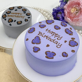 【 豹柄センイルケーキ 4号 / 選べる9色 & お好きなメッセージ 】 ケーキ バースデー 推し ケーキ オーダー メイド 韓国 センイル ケーキ 4号 ホール 冷凍 センイルケーキ 推し活 BIRTHDAY ケーキ お取り寄せ 記念日 ギフト 誕生日ケーキ スイーツ 結婚祝い ケーキ 12cm
