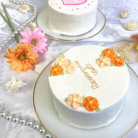 《お花の色が選べる8色&お好きなメッセージ》 エレガントセンイルケーキ 6号（4〜5名様向け）【 誕生日ケーキ センイルケーキ かわいい おしゃれ お祝い 記念日 インスタ映え ケーキ スイーツ ホールケーキ おもしろ ケーキ サプライズ ケーキ ギフト プレゼント 贈り物 】