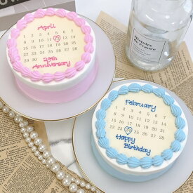 【 丸型 カレンダーケーキ 3号 9cm / 選べる9色】 オーダーケーキ 宅配 誕生日 韓国 センイル 推し ケーキ オーダー 韓国スイーツ 誕生日ケーキ かわいい オーダー メイド ケーキ 推し活 ケーキ デコレーションケーキ 可愛い バースデーケーキ プリントケーキ 贈り物 記念日