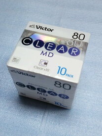 Victor ミニディスク 80分 CLEARシリーズ シルバー 10枚 MD-80QX10