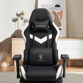 Dowinx ゲーミングチェア 座椅子 ファブリック 6678 ゲーミング座椅子 通気性 360度回転 4Dアーム 振動機能 リクライニング ハイバック 座いす チェア ゲームチェア 椅子 ヘッドレスト ポケットコイル 布