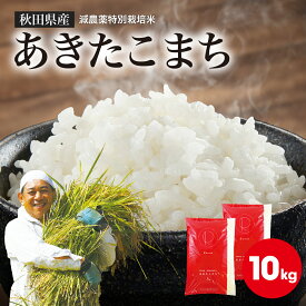 【令和7年産】 秋田県産 あきたこまち 白米【5kg×2袋 10kg】減農薬 特別栽培米 精米 秋田市 2025年産 産地直送 精米したて【送料無料】 ふっくら もちもち 冷めても美味しい