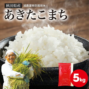 あきたこまち 米 白米 新米【5kg】あきたこまち 令和7年 特別栽培米 お米 秋田こまち 秋田米 秋田県産 あきたこまち 白米 特別栽培米認定 出荷直前 精米 Aランク 米 白米 一等 国産お米 2024新