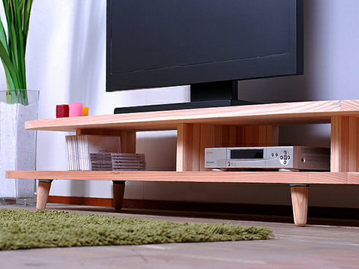 楽天市場】【送料無料/日本製/無垢材】 HANE TV Board 170 ハネ テレビ 