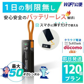 バッテリーレス WiFi レンタル 120日 即日発送 レンタルwifi レンタルWi-Fi レンタルワイファイ wifiレンタル Wi-Fiレンタル ワイファイレンタル wi-fi ワイファイ 国内 ポケットwifi ポケットWi-Fi ポケットワイファイ 入院 旅行 モバイルWiFi 4ヶ月 ソフトバンク 50GB