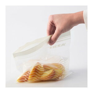 IKEAおしゃれなストックバック●2サイズ50枚入り●フリーザーバック/プラスチック袋●イケア