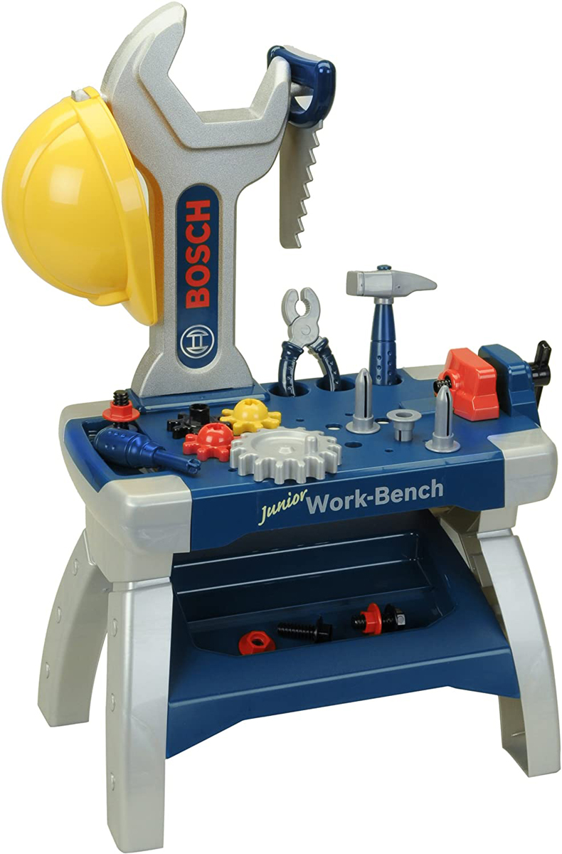 送料無料 お歳暮 klein BOSCH 98%OFF mini ジュニアワークベンチセット なりきり ボッシュ おもちゃの工具セット 大工さん