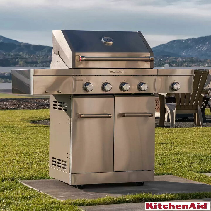 楽天市場】KitchenAid/キッチンエイド 4バーナー＋サイドバーナー 