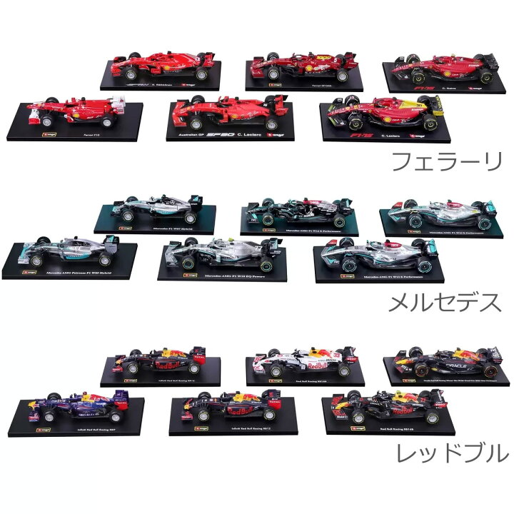 楽天市場】【送料無料】Bburago 1:43 フォーミュラ1 ダイキャストカー 