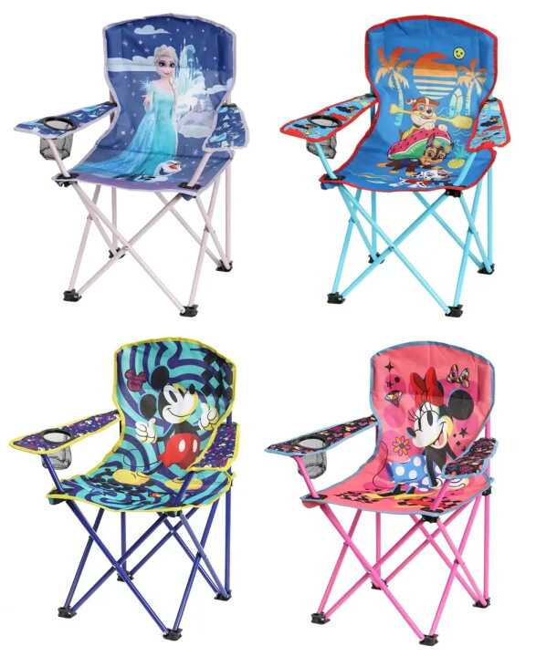 楽天市場】【送料無料】キャラクター キッズ用 ポータブルチェアー 