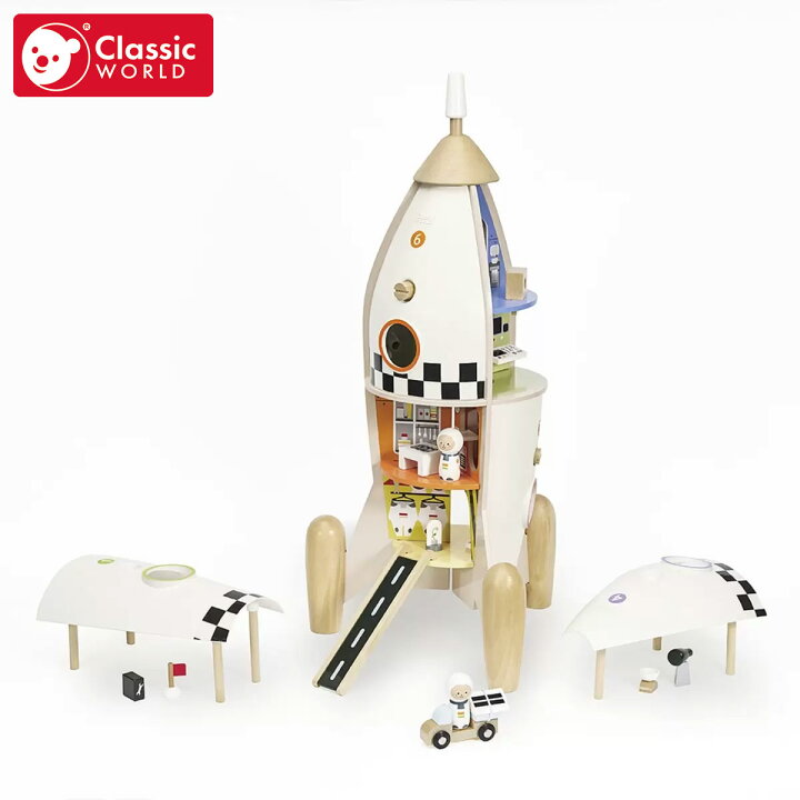 楽天市場】【送料無料】Classic WORLD 組み立てロケット プレイ 