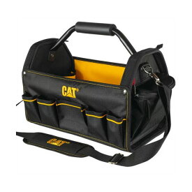 【送料無料】CAT 17インチ ツールバック Pro Tool Tote　ブラック/工具入れ/トートバッグ/ショルダー付き/収納/ツールボックス/キャタピラー