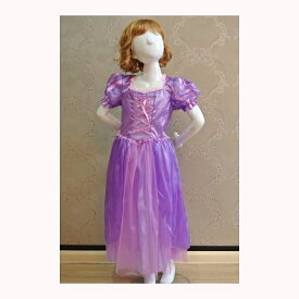 お姫様 ドレス かわいい ワンピース プリンセス (紫 パープル) コスプレ 衣装 イベント