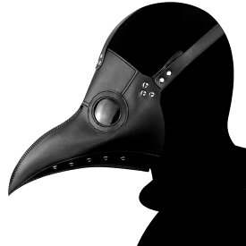 ペストマスク 鳥マスク仮面 コスプレ ハロウィン 仮装 (ブラック) ゴシック スチームパンク