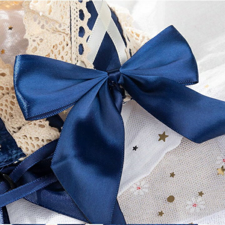 楽天市場 ロリータ カチューシャ メイド ゴスロリ ヘッドドレス 髪飾り レース 青 メール便で発送 アールトレードshop 楽天市場店