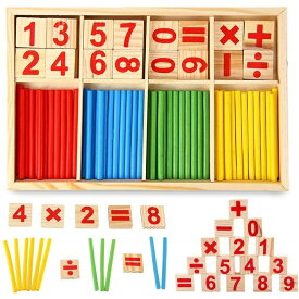 知育玩具 木製 計算おもちゃ (数え棒) 数字スティック カウント玩具 算数棒