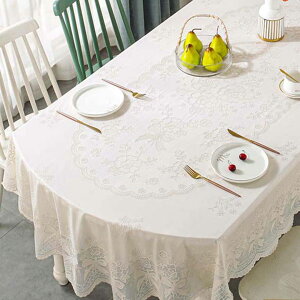 �e�[�u���N���X �ȉ~�` �H��J�o�[ �r�j�[�� ���� �e�[�u���}�b�g �G���K���X �ԕ� �I�t�z���C�g 150x228cm �f�X�N�}�b�g ����h�~ �������ȒP �h��/�h��/�ϔM �e�[�u���J�o�[ �m�� �C